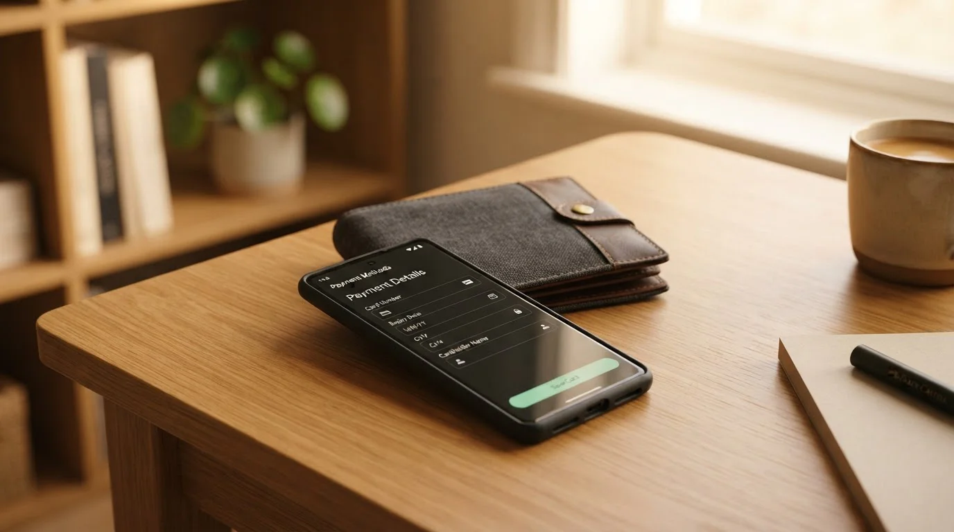 Nahaufnahme eines Smartphone-Bildschirms mit Einzahlungsmaske ohne erkennbares Banklogo